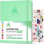 Clever Fox Planner PRO – Weekly & Monthly Life Planner to Increase Productivity, Time Management and Hit Your Goals – Organizer, Gratitude Journal – Undated, 1 Year – Softcover, 8.5x11″ (Rose Gold)